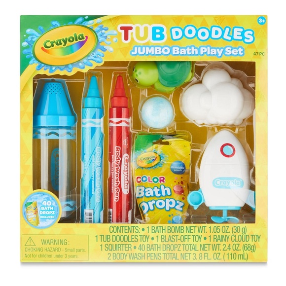 Crayola Tub Doodle Jumbo Bath Play Set. - Picture 4 of 6